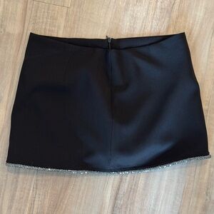 Zara Black Skirt with Silver Trim